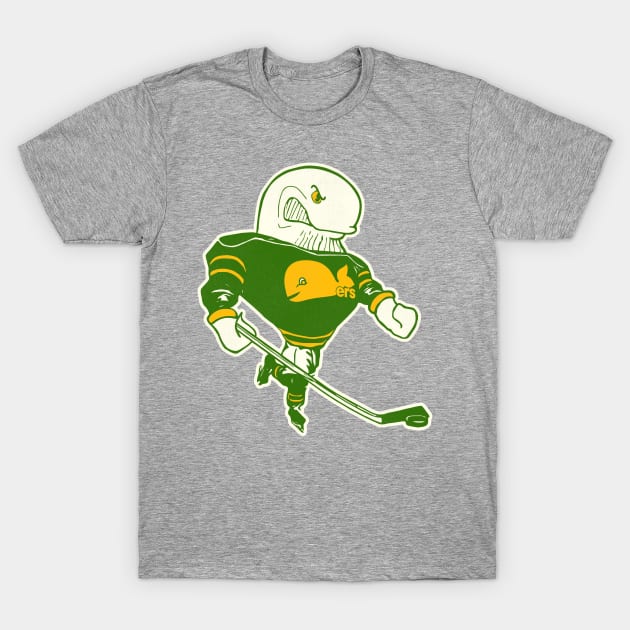 Defunct Mascot Whalers Hockey Team T-Shirt by Defunctland